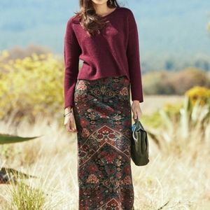 Peruvian Connection Persian Kilim Skirt
SIZE Small